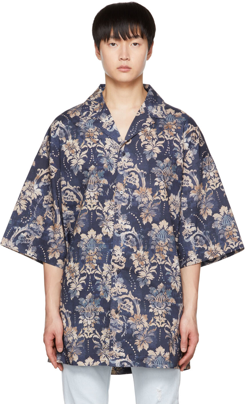

Темно-синяя рубашка Tapestry Couture Versace Jeans Couture