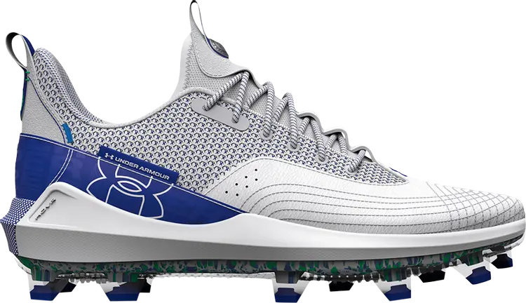 

Бутсы Under Armour Harper 7 Low Elite TPU Grey Royal, синий