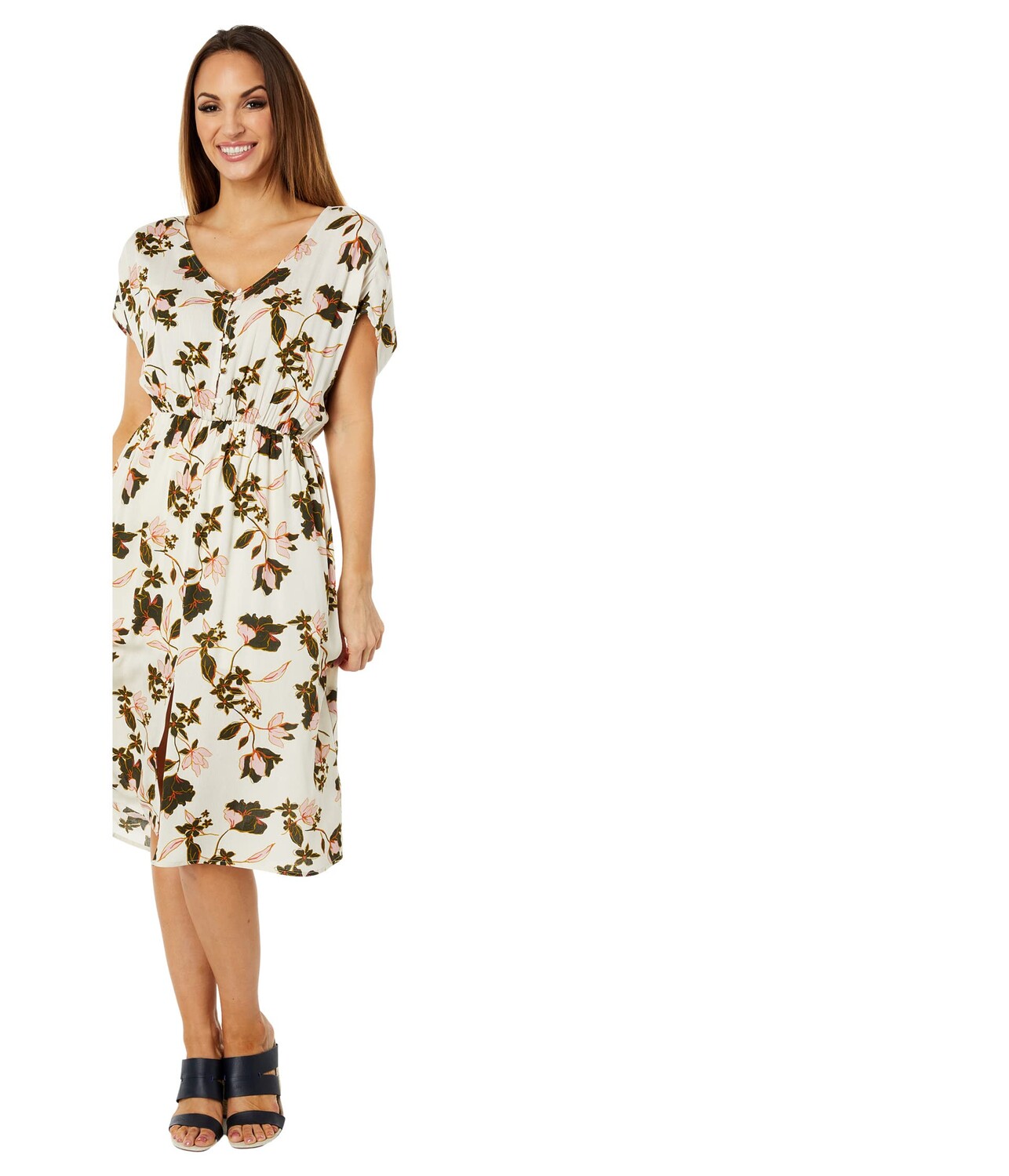 

Платье Bobeau, Button Front Woven Dress
