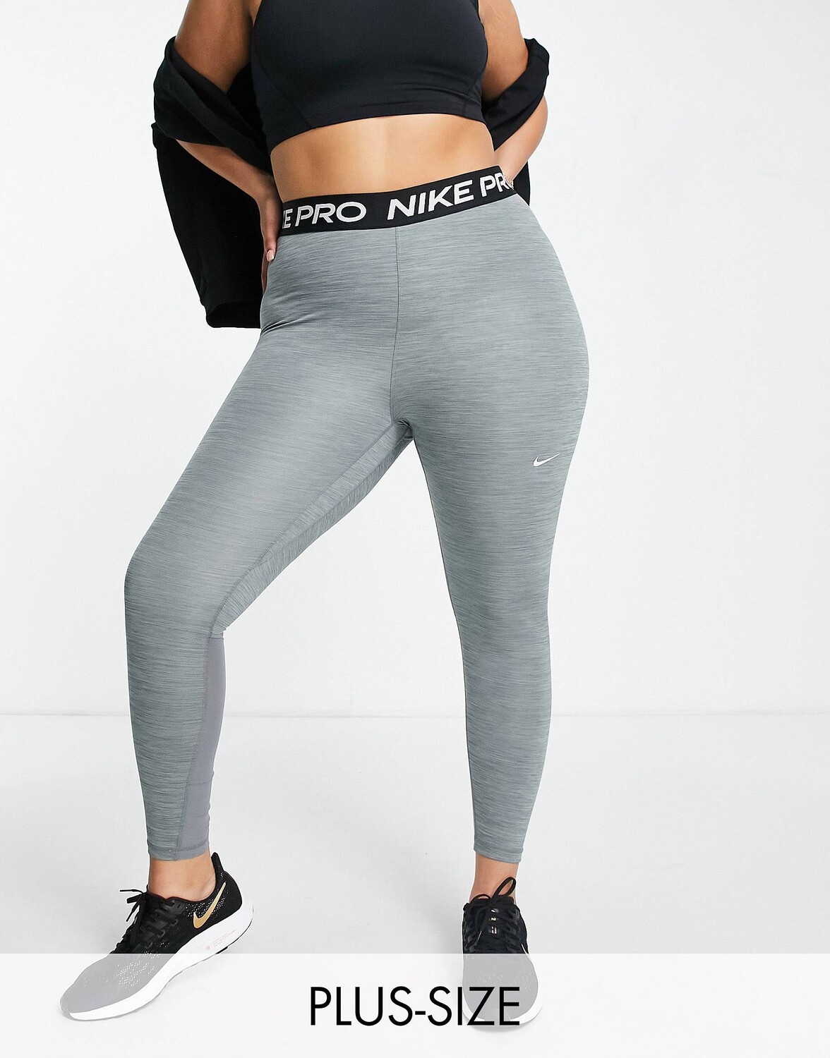 

Леггинсы Nike Pro Training Plus 365 серого цвета, Серый