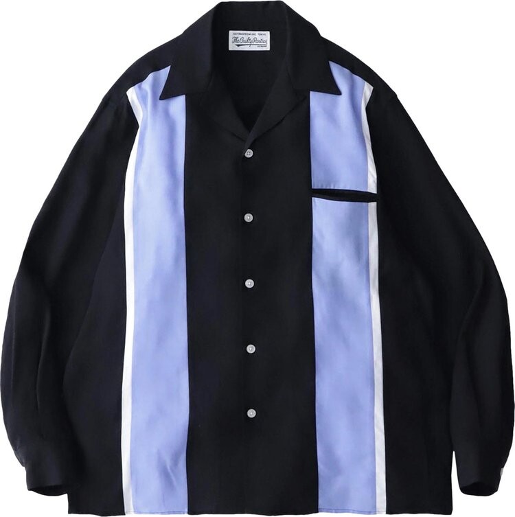 

Рубашка Wacko Maria Three Tone 50's Shirt (Type-1) 'Black', черный