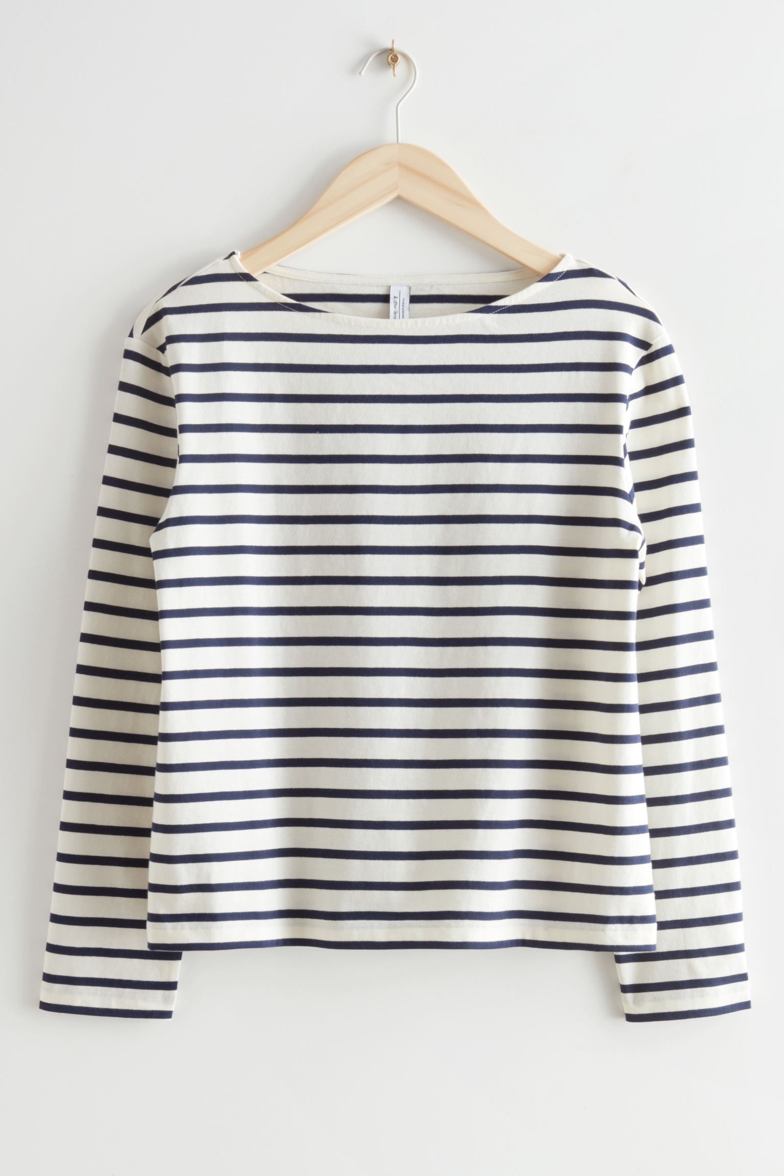 Лонгслив & Other Stories Breton Stripe, черный футболка твоё салатовая в полоску 46 размер