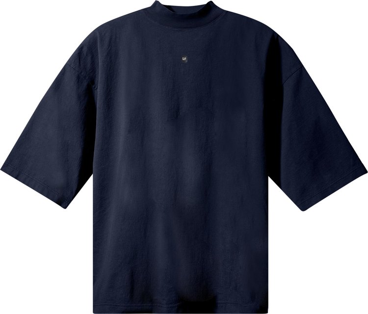 Футболка Yeezy Gap Engineered by Balenciaga Logo 3/4 Sleeve Tee 'Blue', синий
