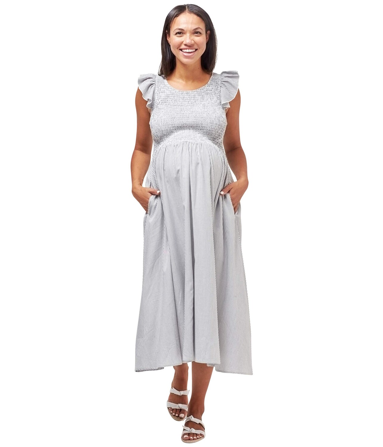 

Платье NOM Maternity, Harper Smocked Maternity Dress