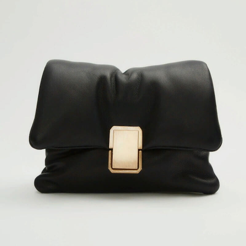 

Сумка через плечо Massimo Dutti Padded Nappa Leather, черный