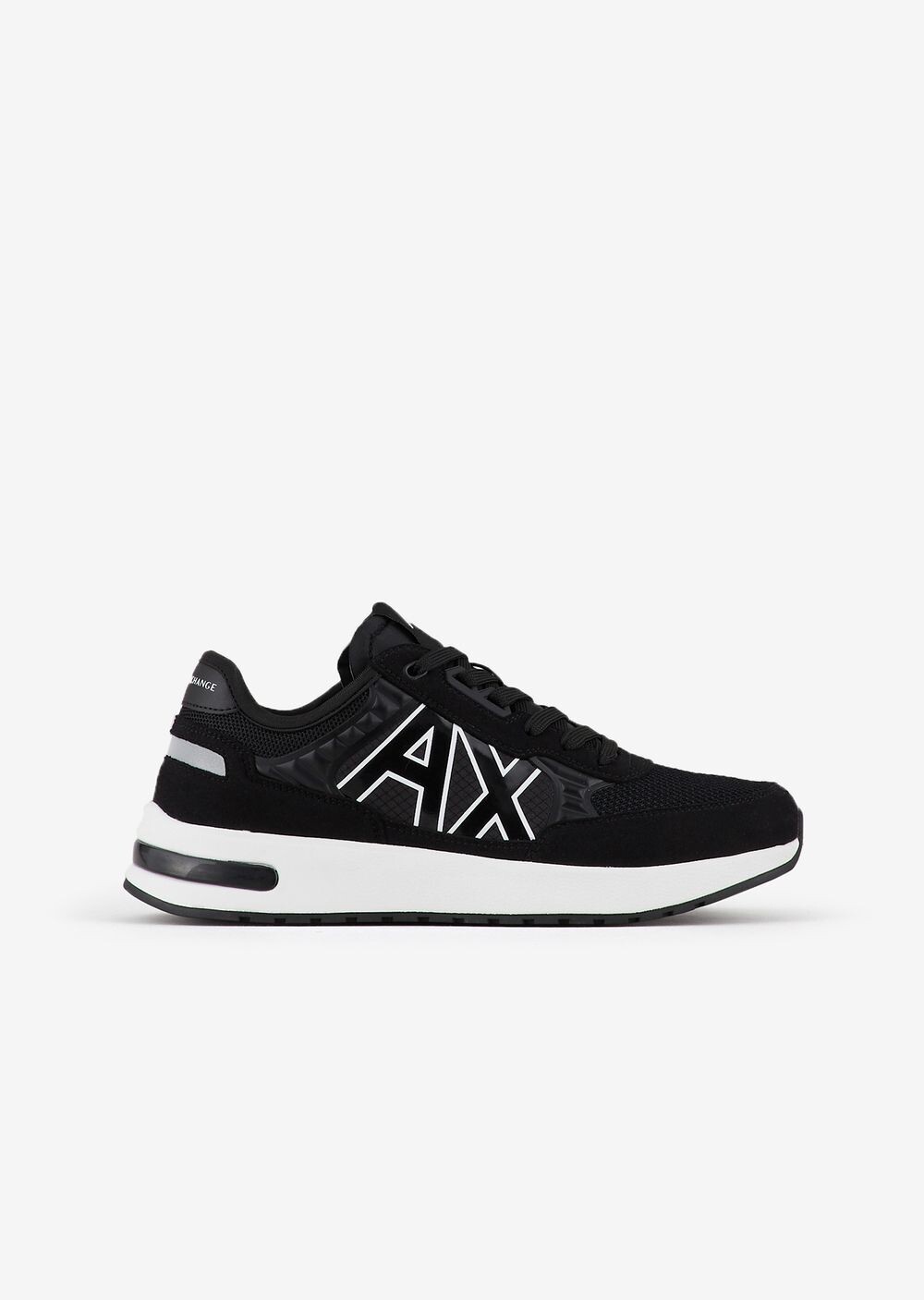 

Кроссовки с замшевыми деталями Armani Exchange, черный
