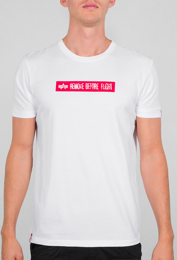 

Футболка Alpha Industries RBF Latex Print, белая