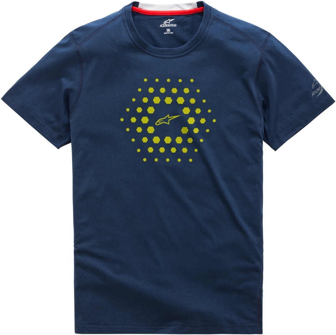 Футболка Alpinestars Burst Ride Dry, темно-синяя футболка e150 темно синяя размер xxl