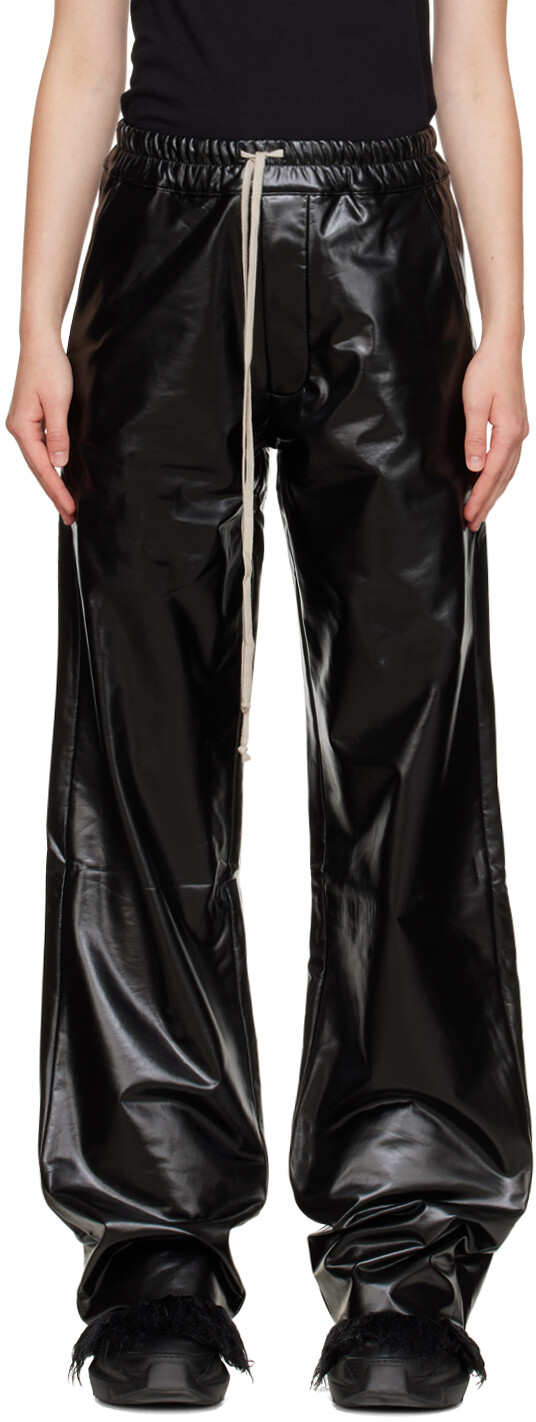 

Черные брюки из искусственной кожи Dietrich Rick Owens Drkshdw