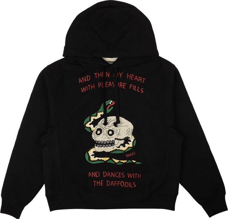 

Толстовка Gucci GG Hooded Sweatshirt Black, черный