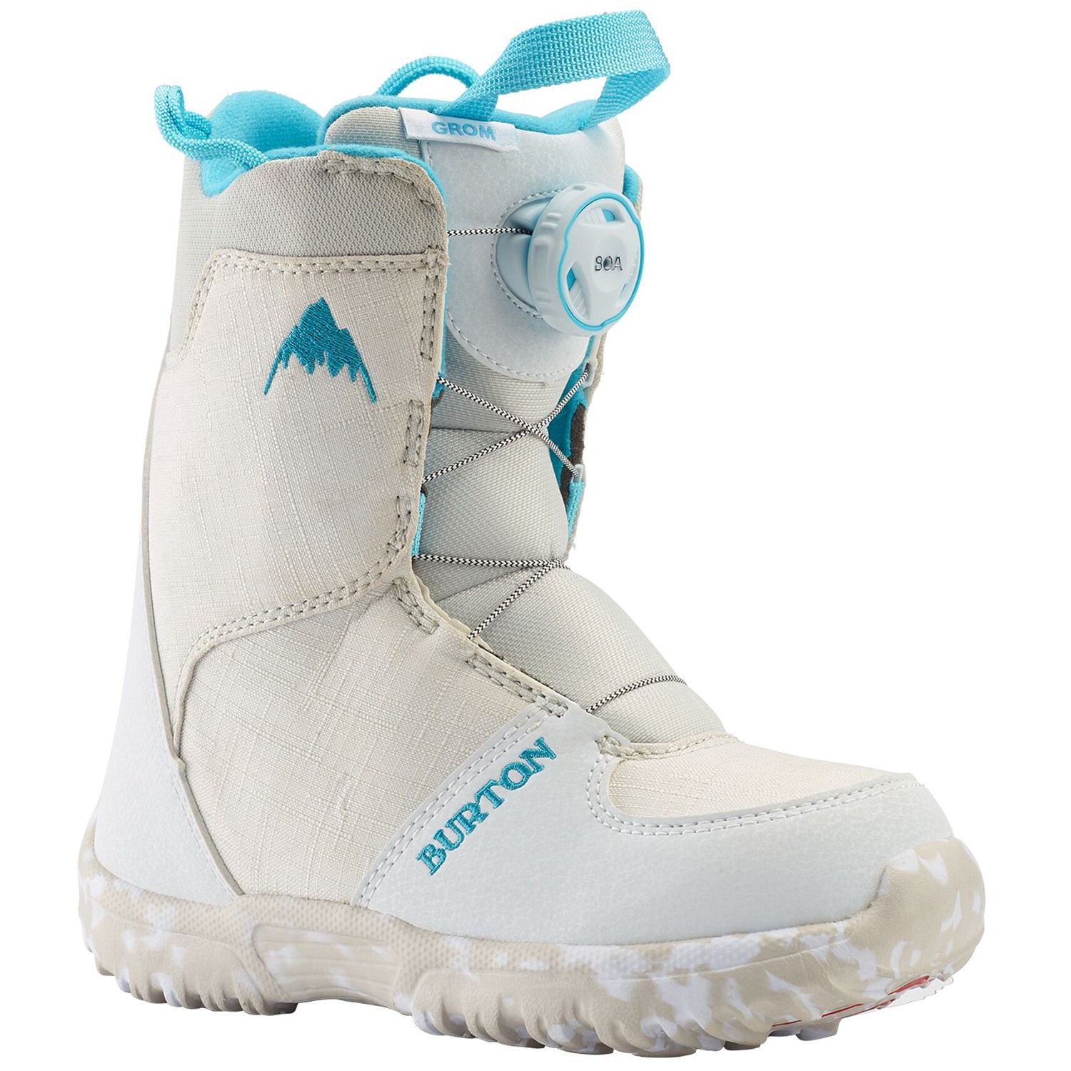 Ботинки для сноуборда Burton Grom Boa, белый ботинки для сноуборда burton grom boa цвет белый фиолетовый длина стельки 21