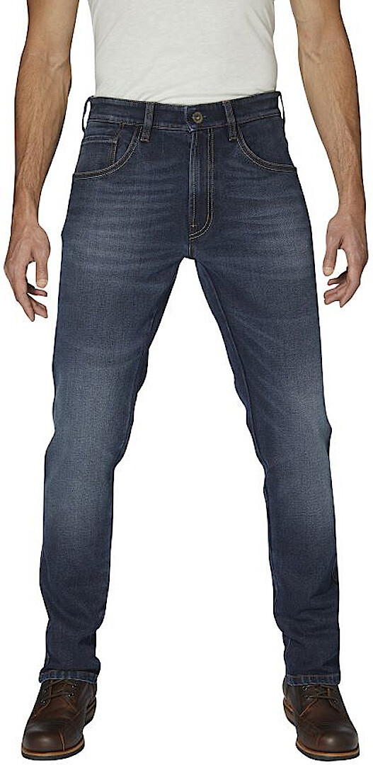 

Rokker Rokkertech Tapered Slim Blue Мотоцикл Джинсы,