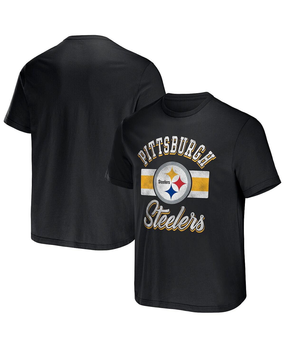 

Мужская футболка в полоску из коллекции nfl x darius rucker by black pittsburgh steelers Fanatics, черный