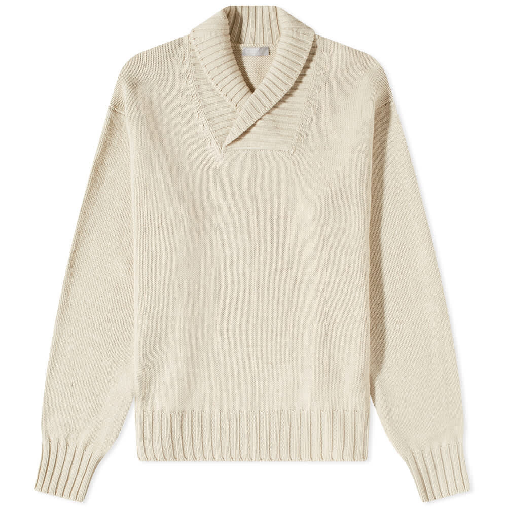 

Толстовка Margaret Howell Chunky Shawl Collar Knit, Серый
