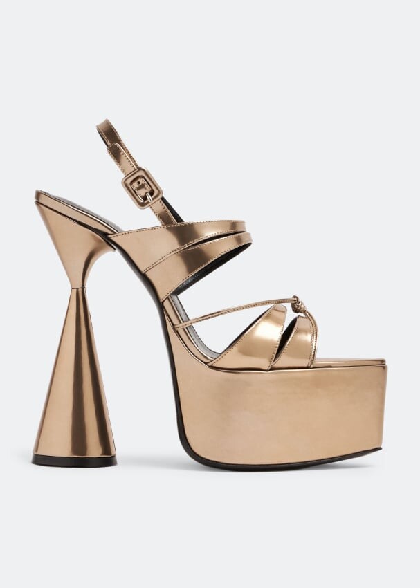 

Сандалии D'ACCORI Belle platform sandals, золотой