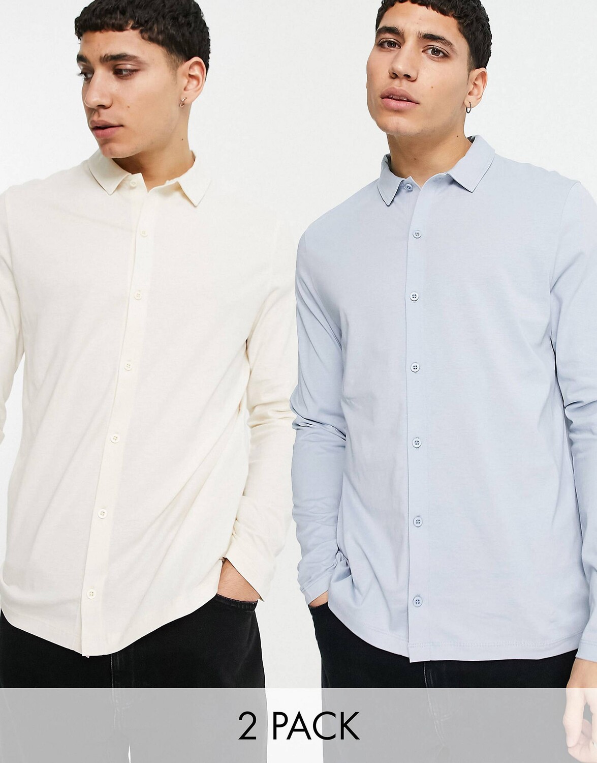 

Разноцветная футболка с длинными рукавами ASOS DESIGN