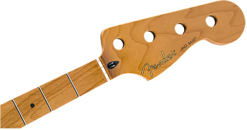 Подлинный гриф Fender из жареного клена Jazz Bass 9,5" кленовый C-образный гриф 099-0702-920 - фото