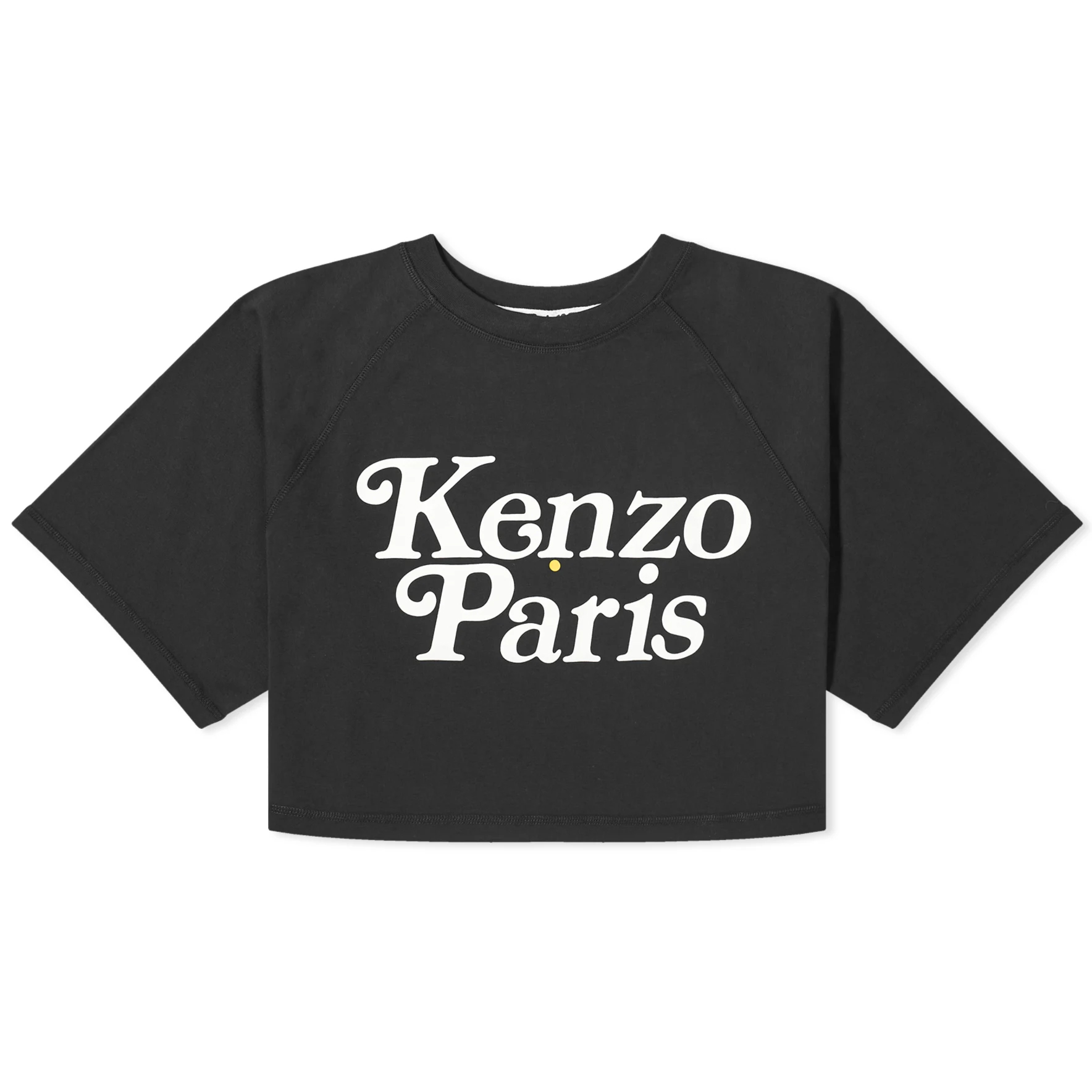Футболка Kenzo Verdy Logo Boxy, черный тренировочная куртка со слоном и логотипом kenzo синий
