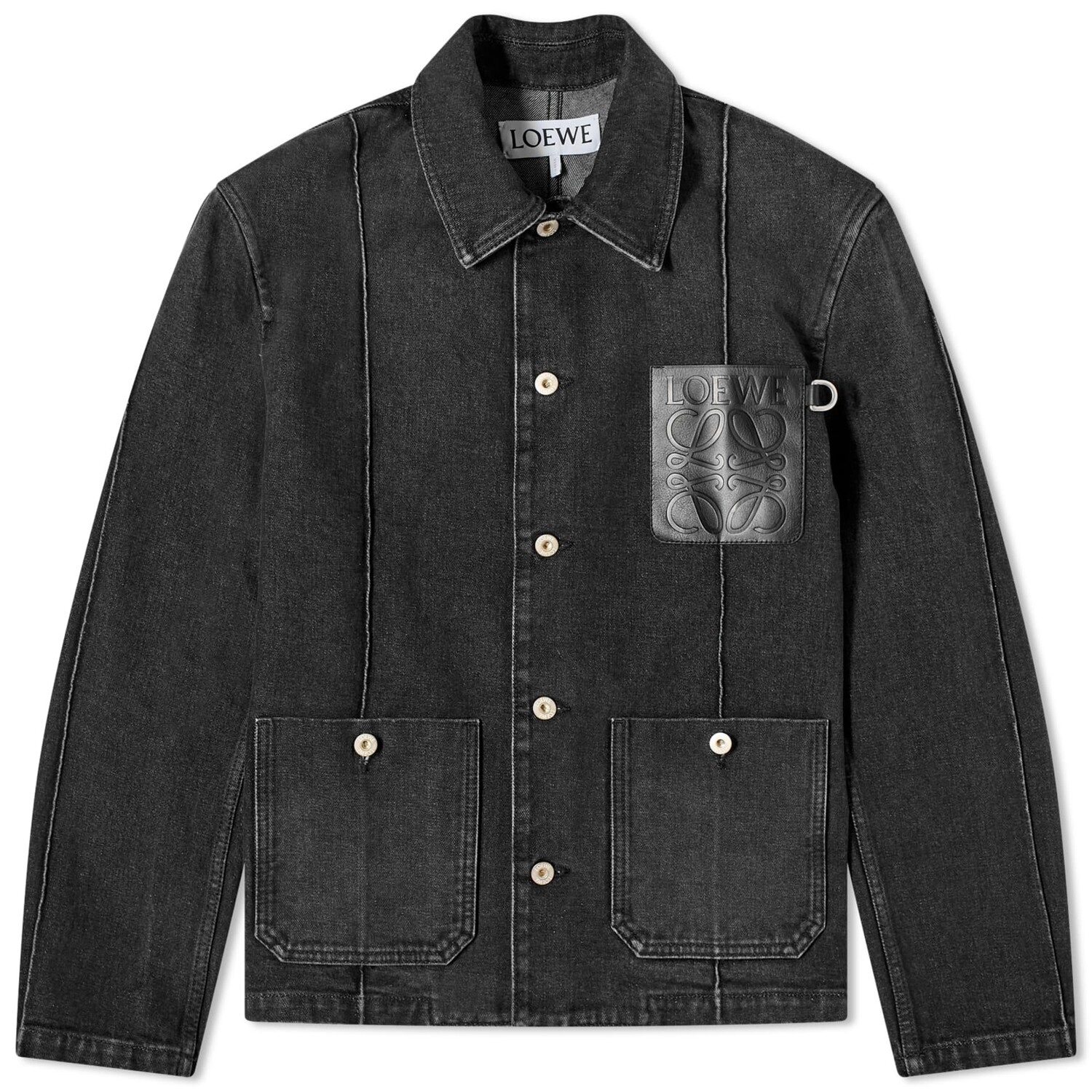 

Куртка Loewe Denim Workwear, серовато-черный