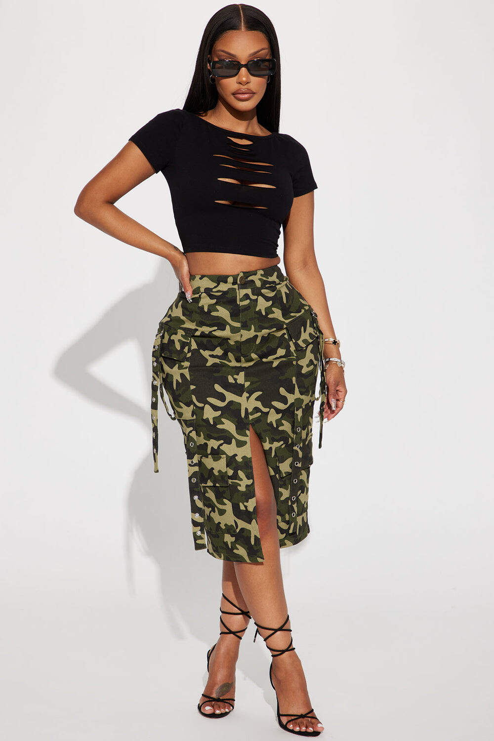 

Юбка Fashion Nova HDS30442, камуфляж