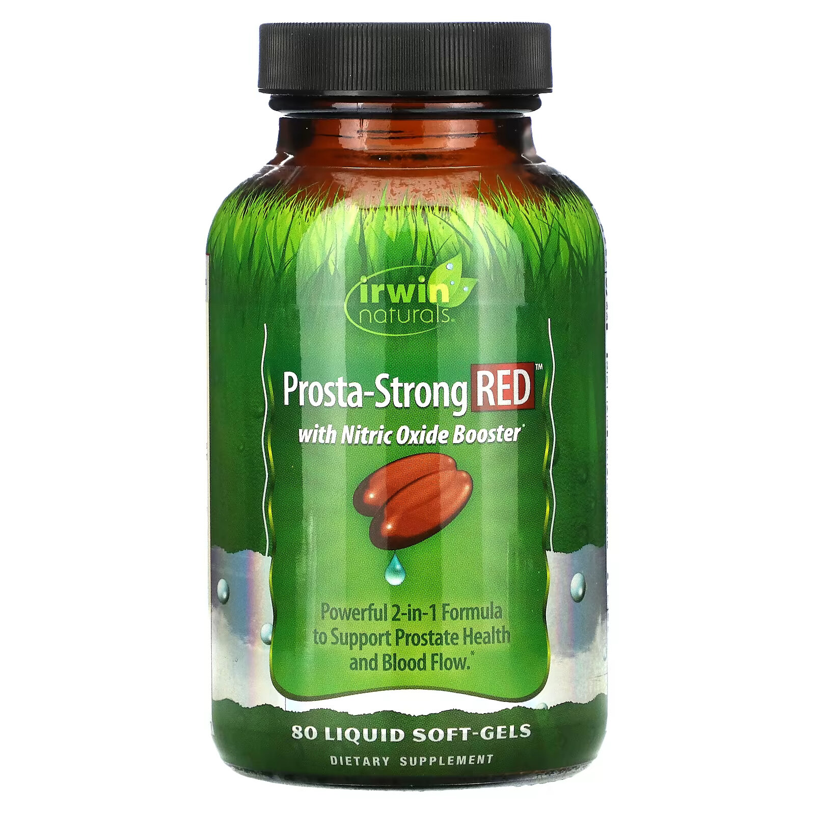 Irwin Naturals, Prosta-Strong RED, 80 мягких капсул с жидкостью irwin naturals global wellness immuno shield с бузиной 60 мягких гелевых капсул с жидкостью
