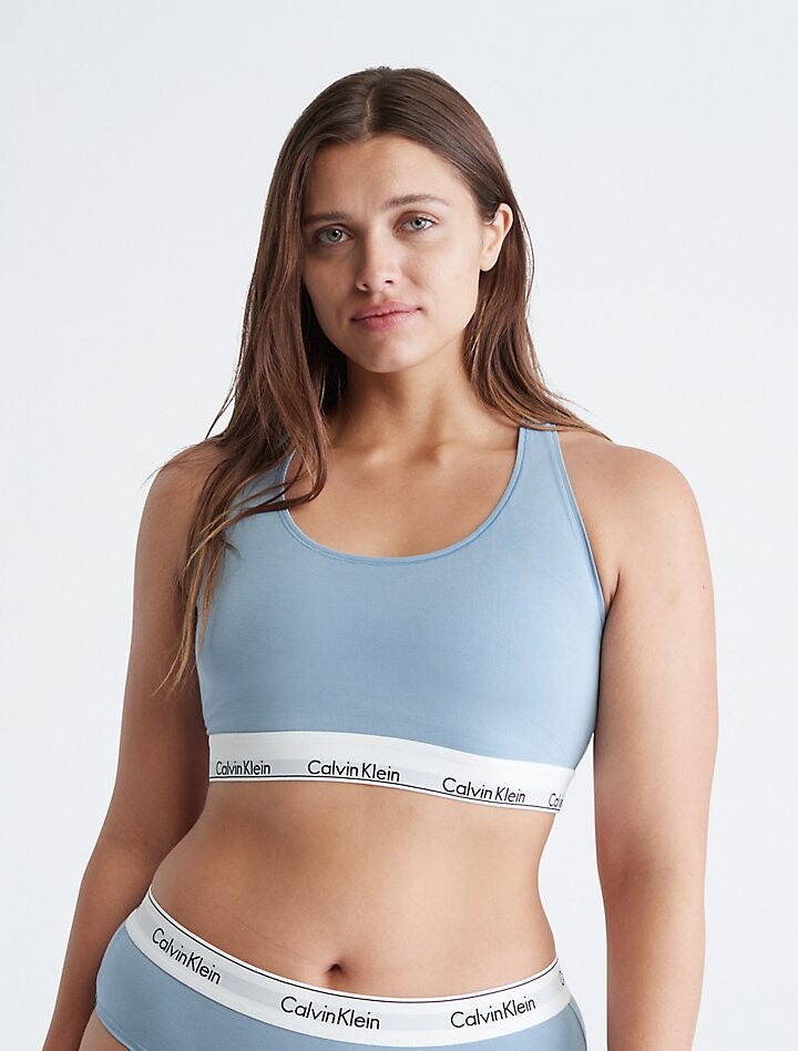 

Бралетт без подкладки Modern Cotton Plus без подкладки Calvin Klein, синий