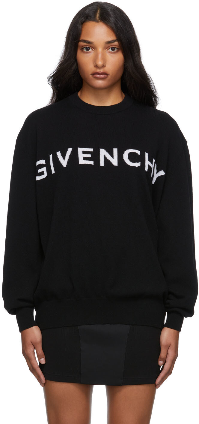 

Черный кашемировый свитер 4G Givenchy