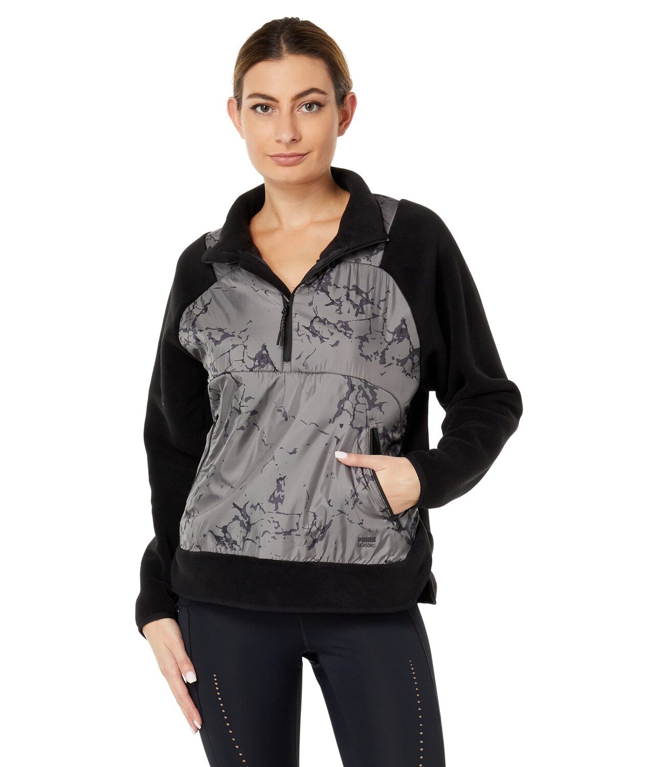 

Пуловер PUMA, Seasons Fleece Pullover, Черный