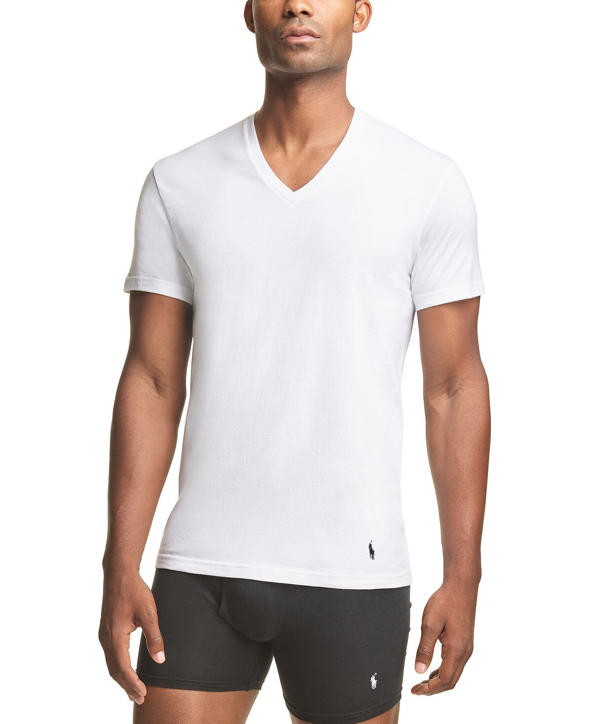 

Мужская футболка big man stretch classic с v-образным вырезом, 3 шт. в упаковке Polo Ralph Lauren, мульти