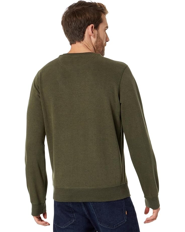 

Толстовка U.S. POLO ASSN. Long Sleeve Popover Crew Neck Fleece Sweatshirt, цвет Army Heather/Vanilla Prep