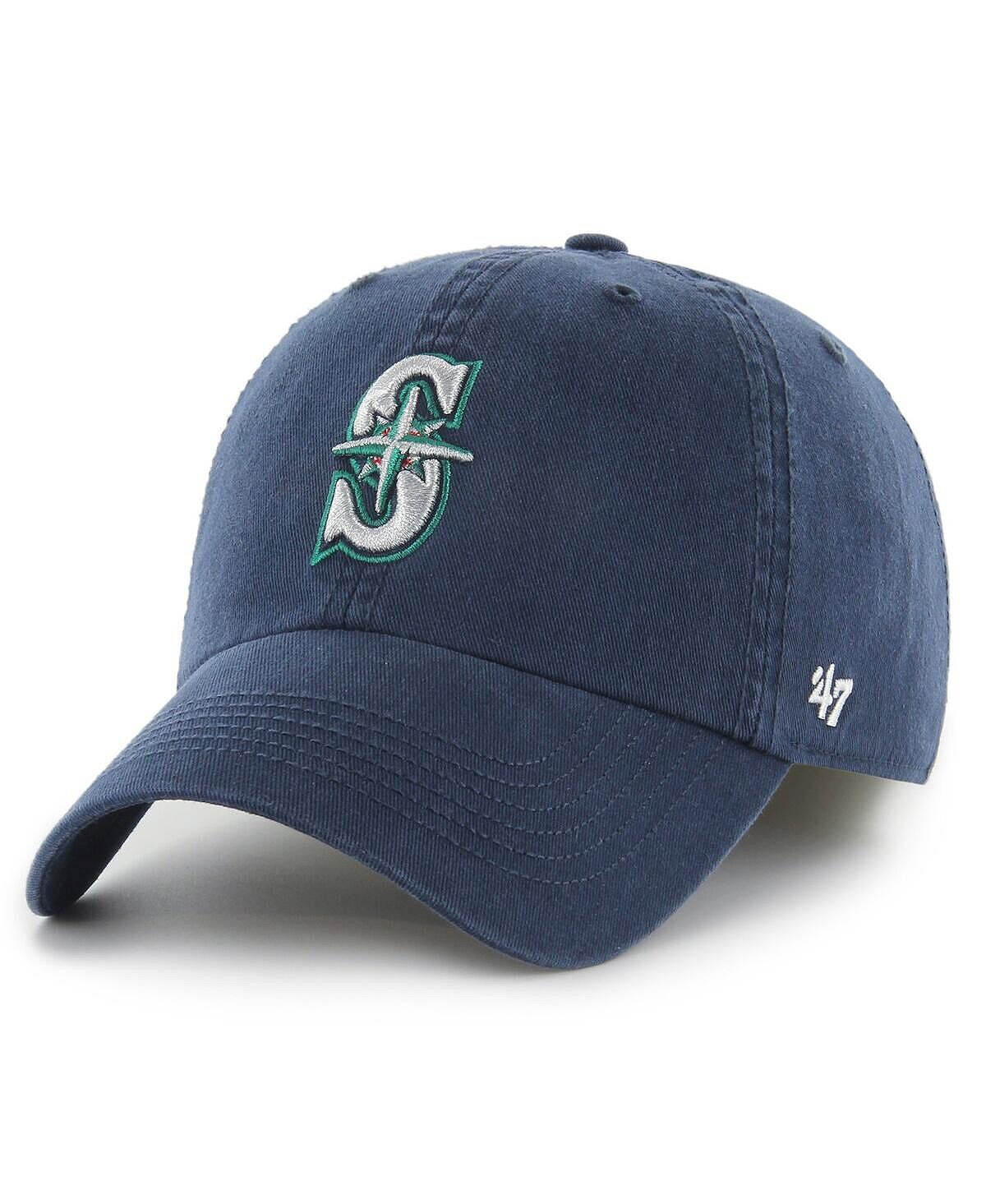 

Мужская темно-синяя приталенная шляпа с логотипом Seattle Mariners Franchise '47 Brand