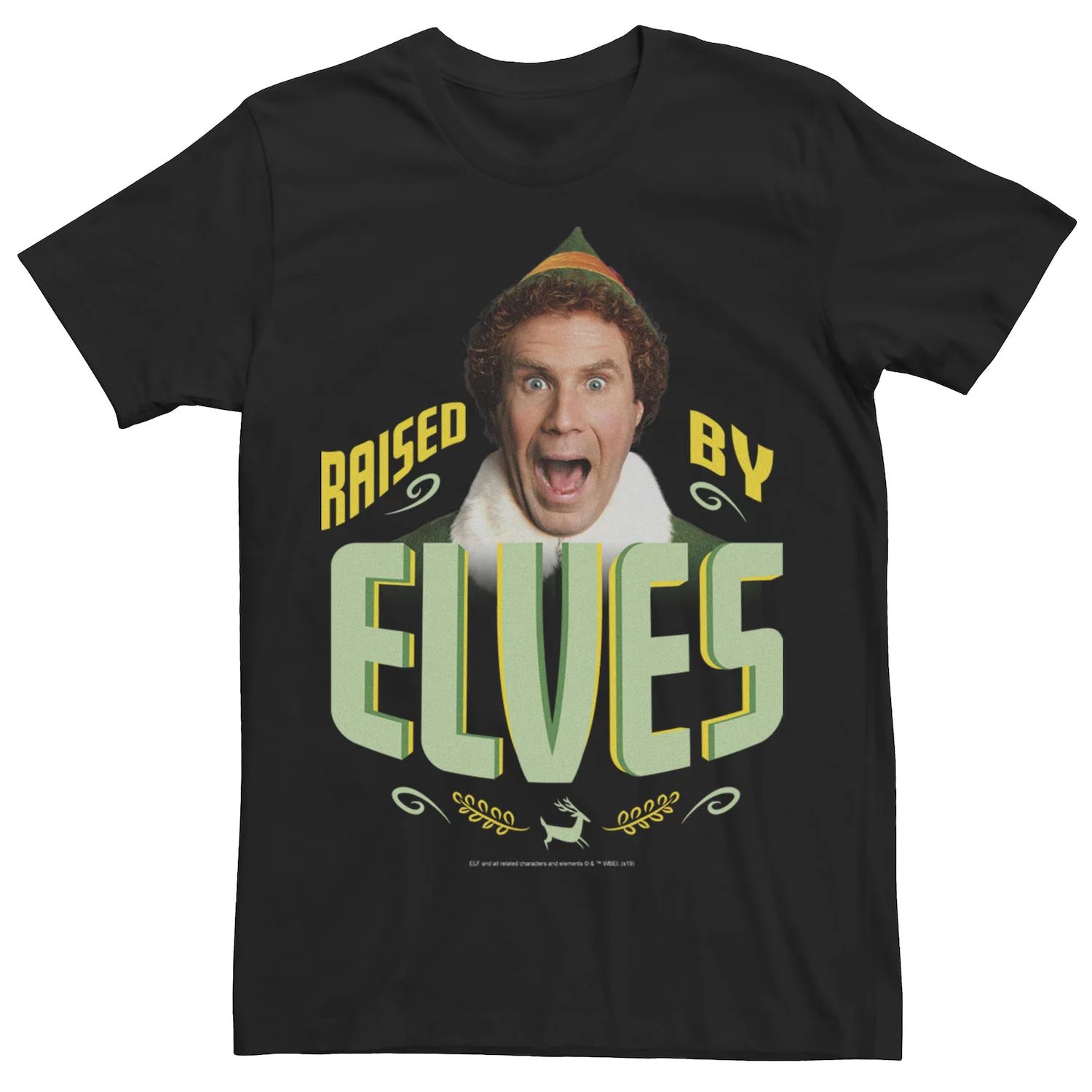 цена Мужская футболка Elf Buddy Raising By Elves Screaming Portrait Licensed Character