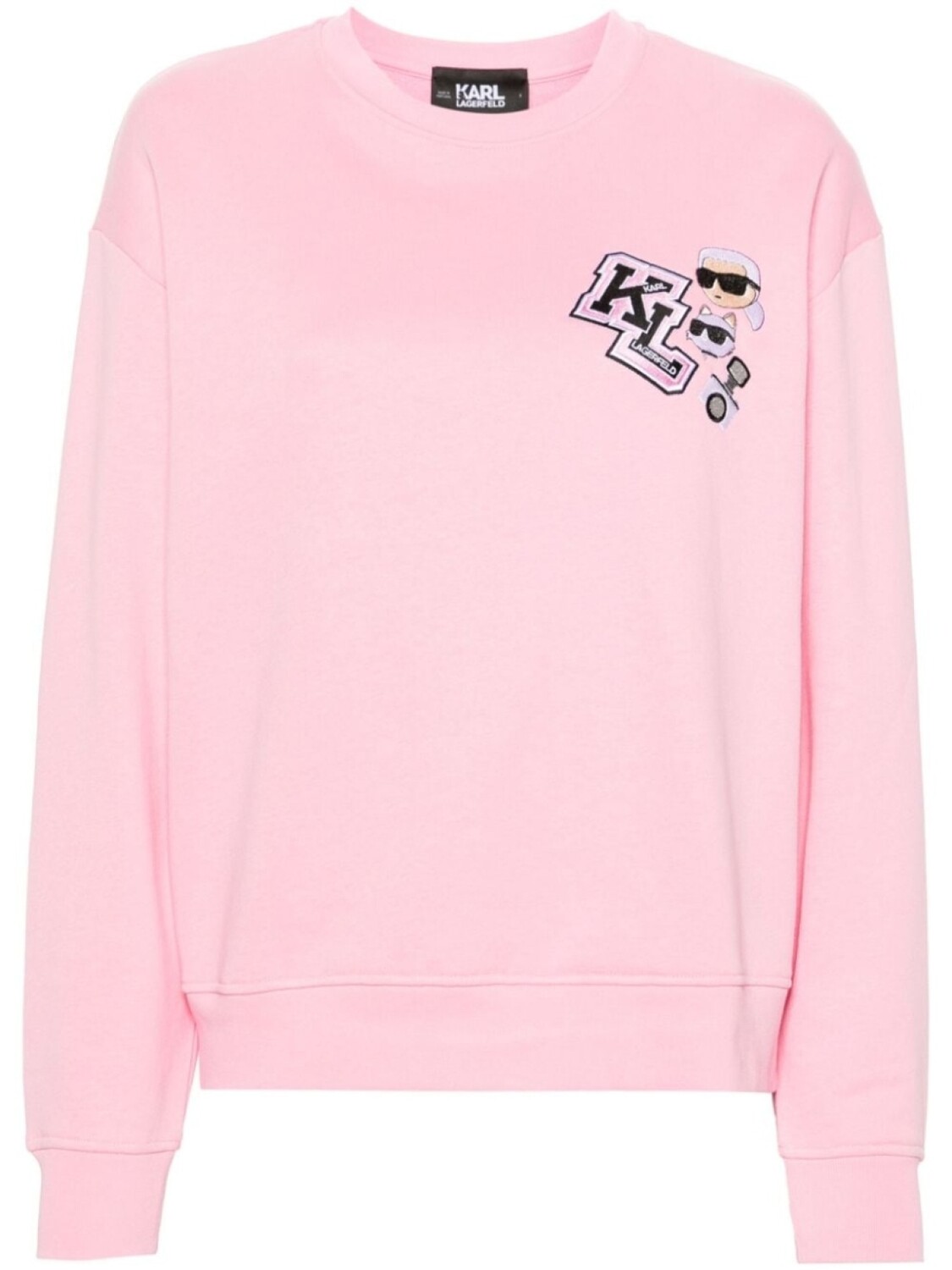 

Karl Lagerfeld толстовка Varsity KL, розовый