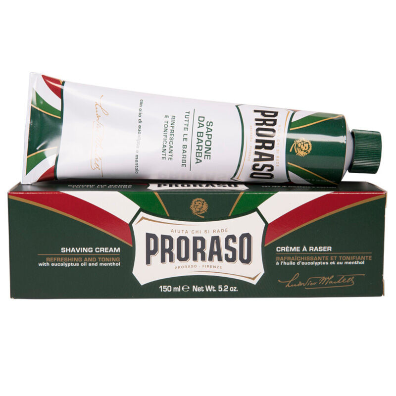 Proraso Green освежающий крем для бритья в тубе, 150 мл