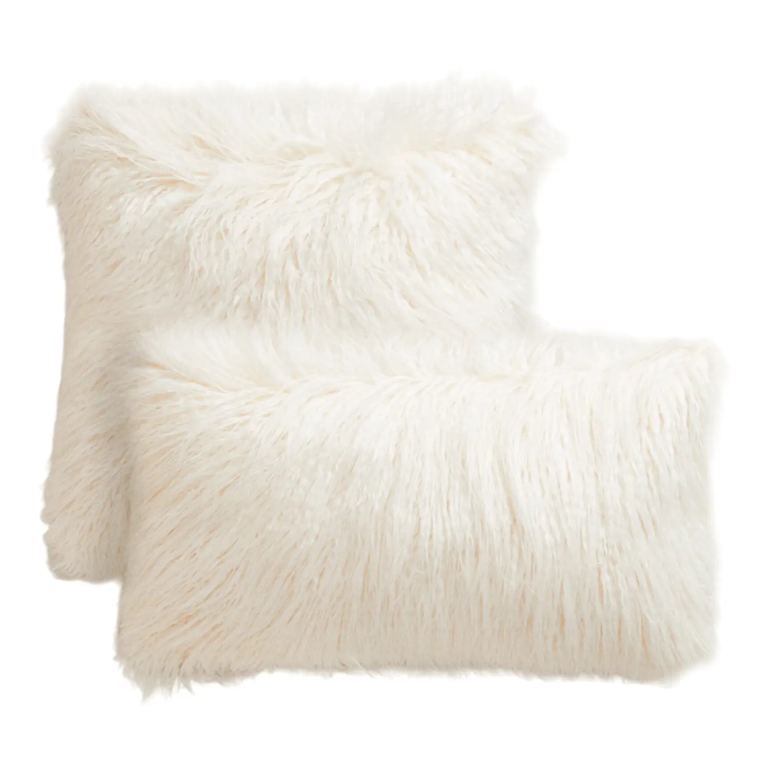 

Чехол для декоративной подушки Zara Home Long Faux Fur Cover, белый