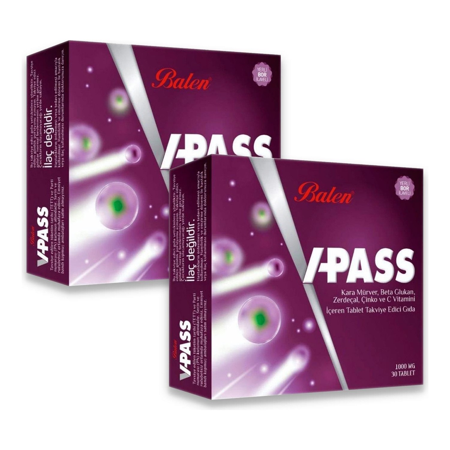 Пищевая добавка Balen VPA-Ss 1000 мг, 2 упаковки по 30 таблеток фотографии