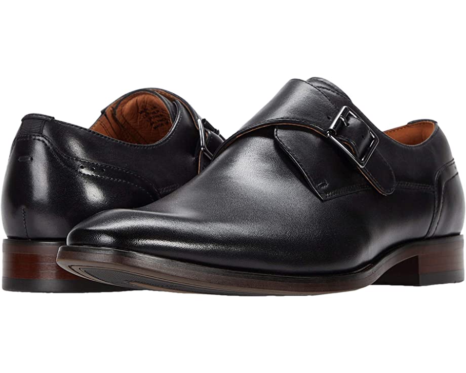 Оксфорды Sorrento Plain Toe Single Monk Strap Florsheim, черный - фото