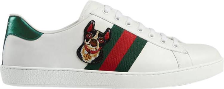 Кроссовки Gucci Ace Year of the Dog, белый - фото