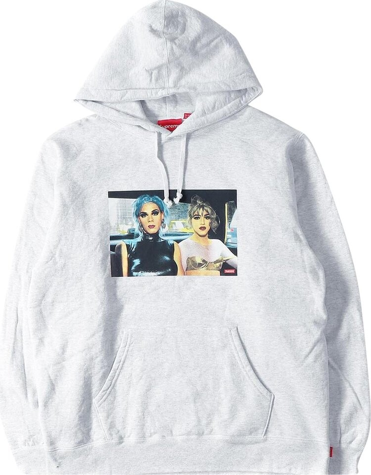 

Толстовка Supreme Nan Goldin Misty and Jimmy Paulette Hooded Sweatshirt 'Ash Grey', серый