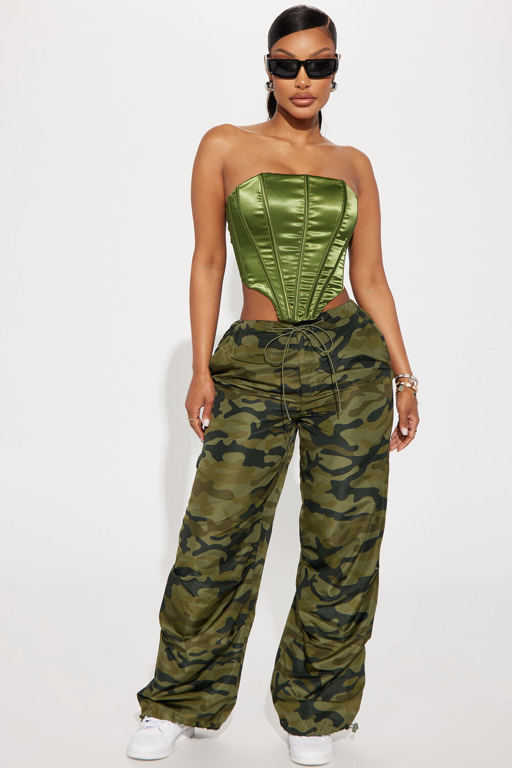 

Брюки Fashion Nova J5K5910W, оливковый, Зеленый