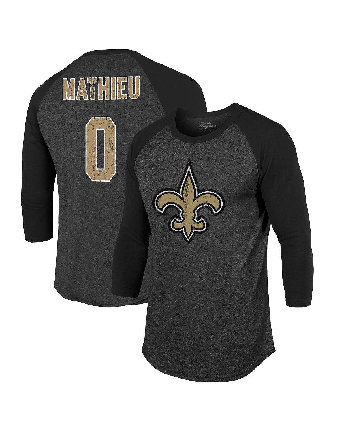 Мужские нитки tyrann mathieu black new orleans saints цвет команды имя и  номер игрока футболка с рукавами 3/4 и реглан Majestic, черный – заказать  по выгодной цене из-за рубежа в «CDEK.Shopping»