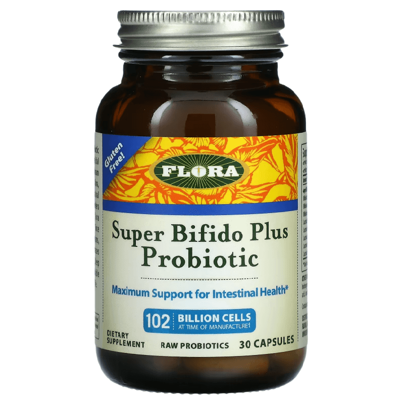 Пробиотик Супер Бифидо Плюс Flora, 30 капсул nature s way probiotic pearls для женщин вагинальное здоровье и здоровье кишечника 30 мягких желатиновых капсул