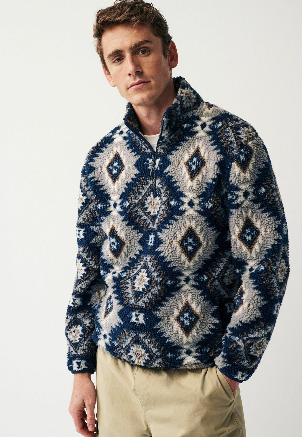 

Флисовая толстовка Printed Next, цвет grey navy