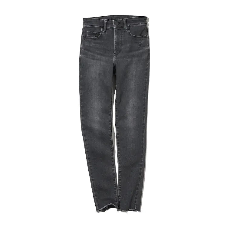 

Джинсы Uniqlo Ultra Stretch Skinny Fit High Rise Distressed, темно-серый