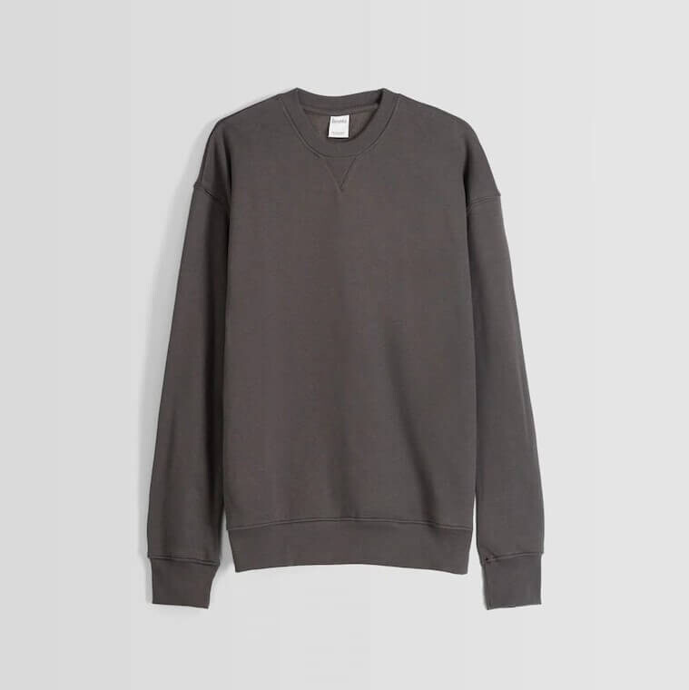 

Свитшот Bershka Crew Neck, серый