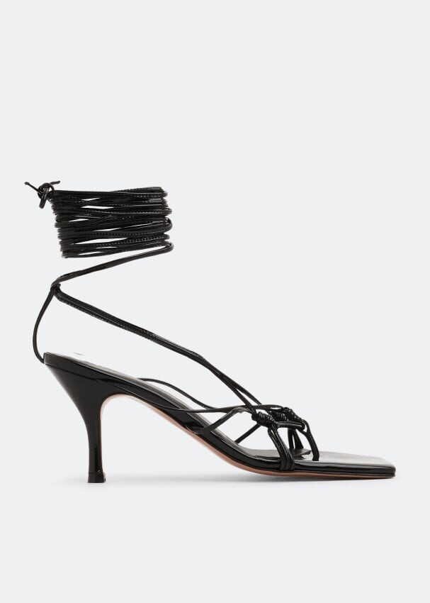 

Сандалии ANDREA WAZEN Mandaloun lace-up sandals, черный