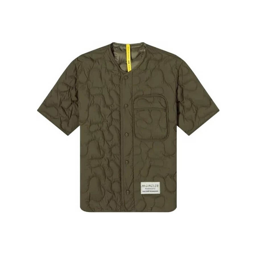 

Рубашка Moncler Genius x Salehe Bembury Padded Unisex, темно-зеленый