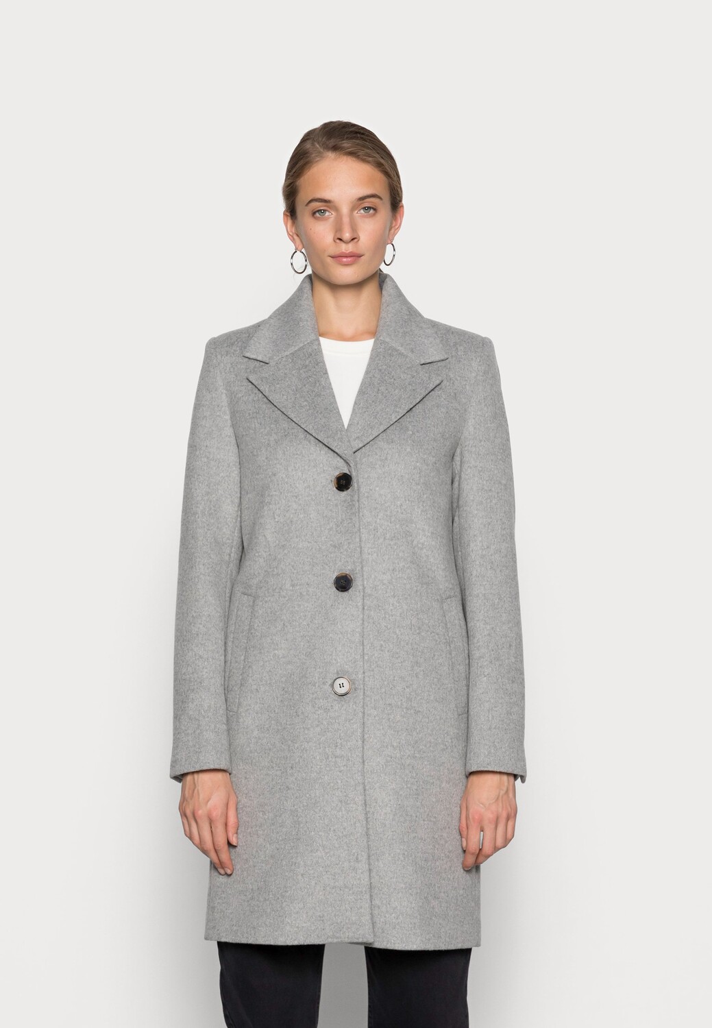 

Пальто короткое Selected Femme, серый