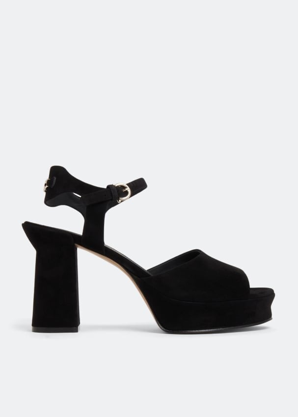 

Сандалии FERRAGAMO Sasha platform sandals, черный