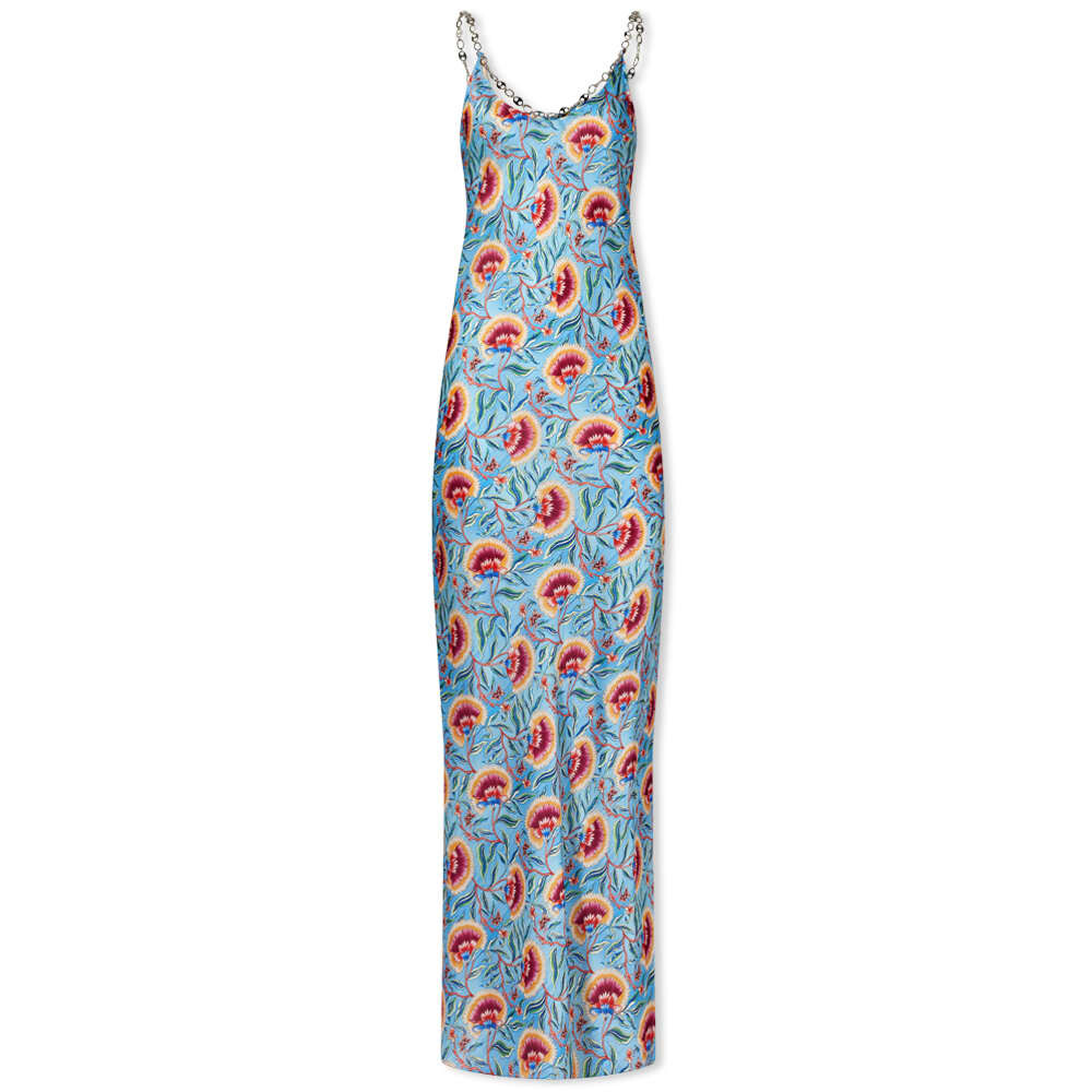 

Платье Paco Rabanne Printed Silk Maxi Dress